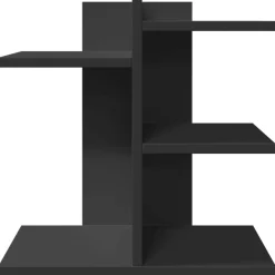 vidaXL Organizador escritorio madera ingeniería 42x21,5x42 cm Negro New