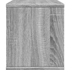 vidaXL Material De Oficina-Organizador escritorio madera ingeniería gris 36x26x29,5 cm