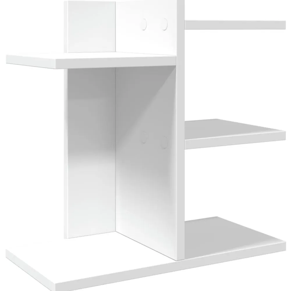 vidaXL Organizador escritorio madera ingeniería 42x21,5x42 cm Blanco Hot
