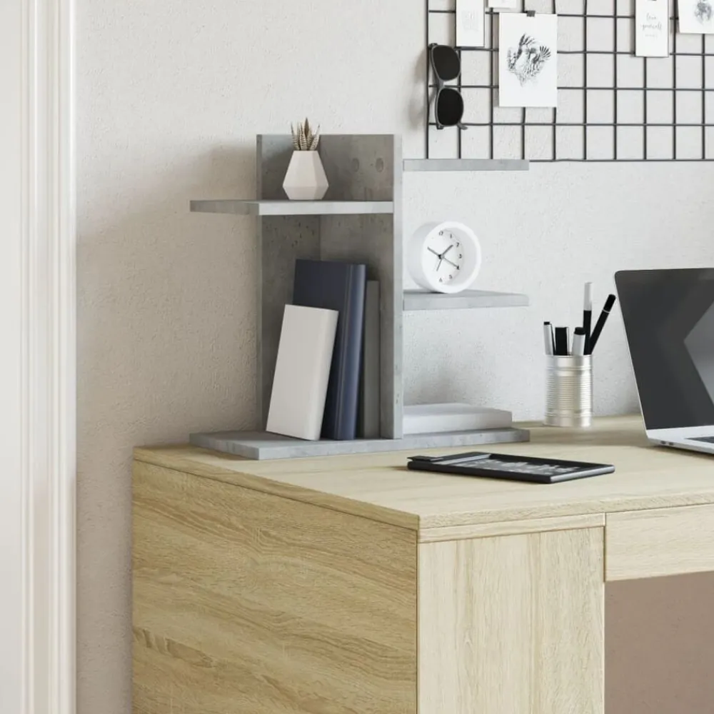 vidaXL Organizador escritorio madera ingeniería 42x21,5x42 cm Blanco Hot