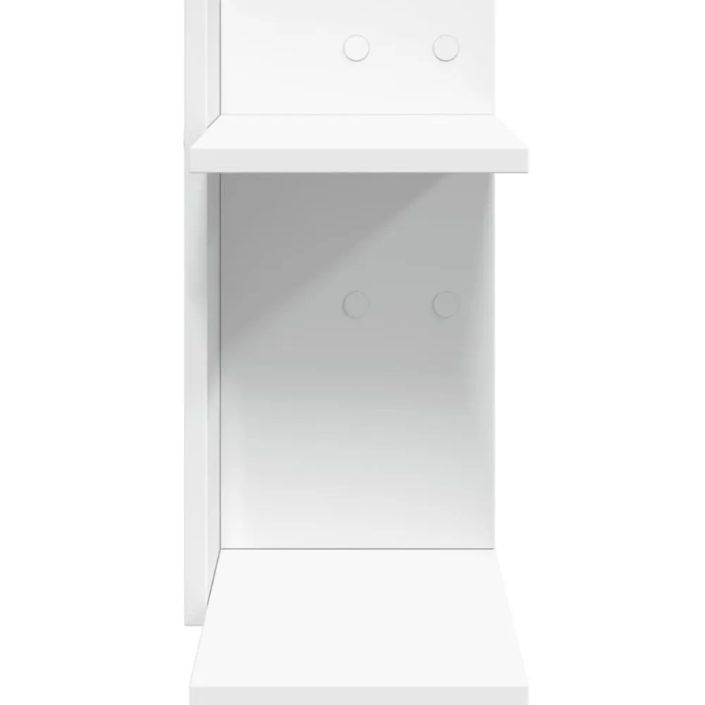 vidaXL Organizador escritorio madera ingeniería 42x21,5x42 cm Blanco Hot