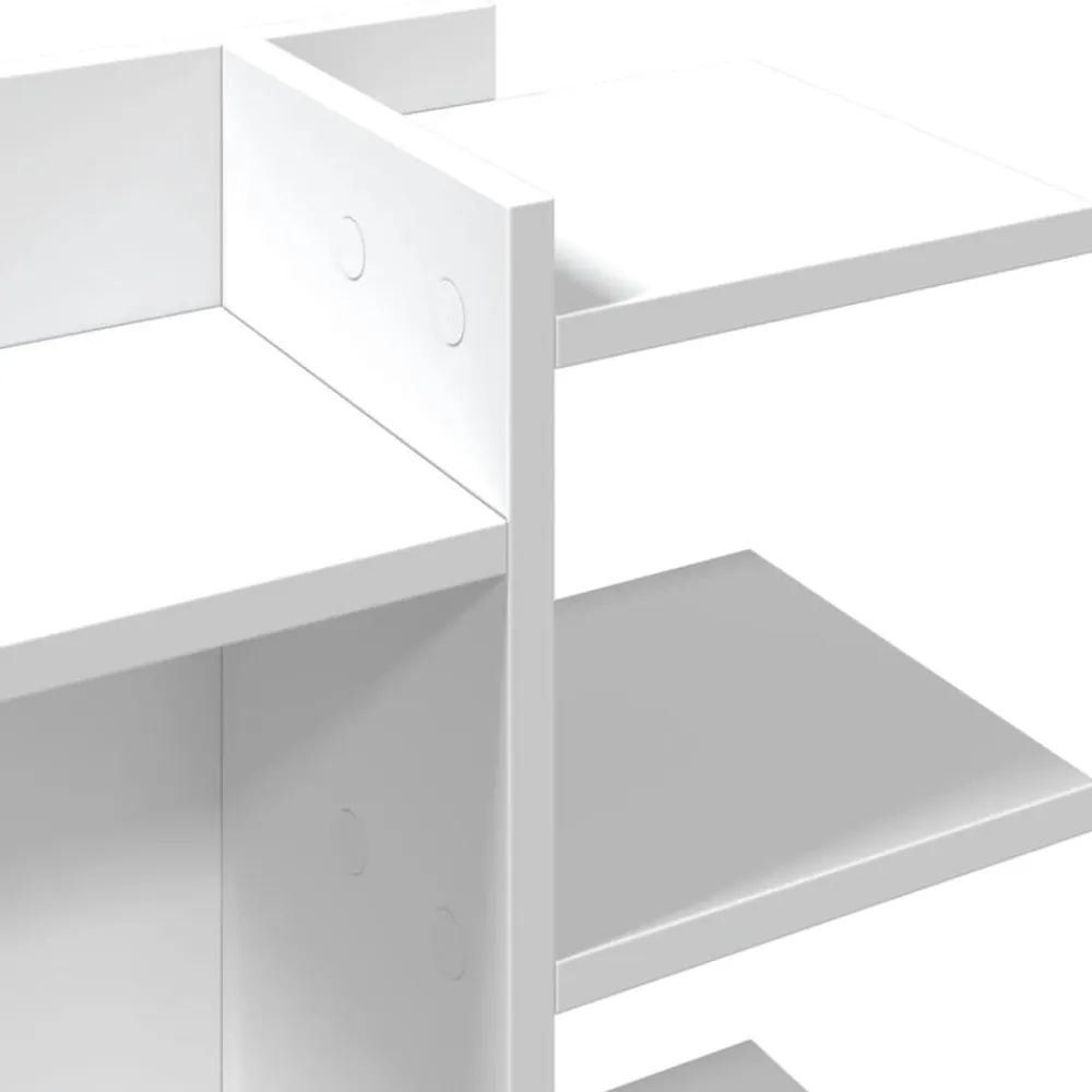 vidaXL Organizador escritorio madera ingeniería 42x21,5x42 cm Blanco Hot