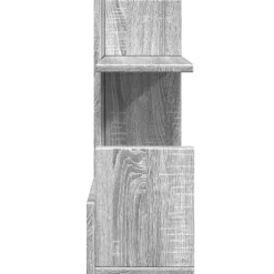 vidaXL Material De Oficina-Organizador escritorio madera ingeniería gris 49x20x52,5 cm