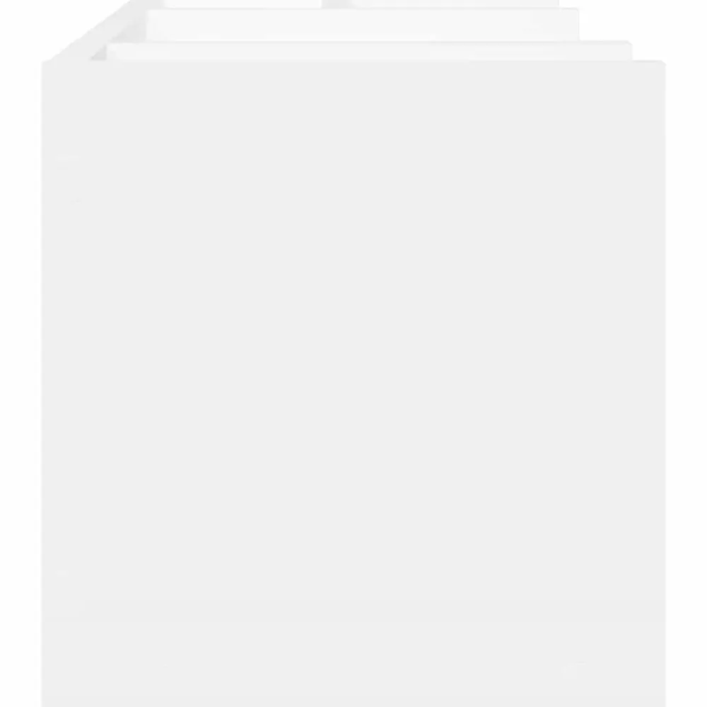 vidaXL Organizador escritorio madera ingeniería 44,5x24x25 cm Blanco Discount