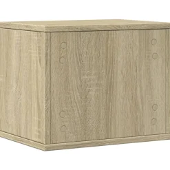 vidaXL Material De Oficina-Organizador escritorio madera color 36x26x29,5 cm