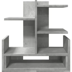 vidaXL Material De Oficina-Organizador escritorio madera ingeniería hormigón 49x20x52,5 cm