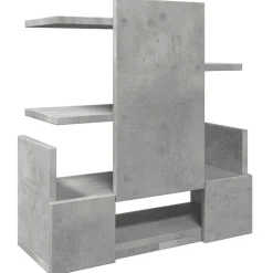 vidaXL Material De Oficina-Organizador escritorio madera ingeniería hormigón 49x20x52,5 cm