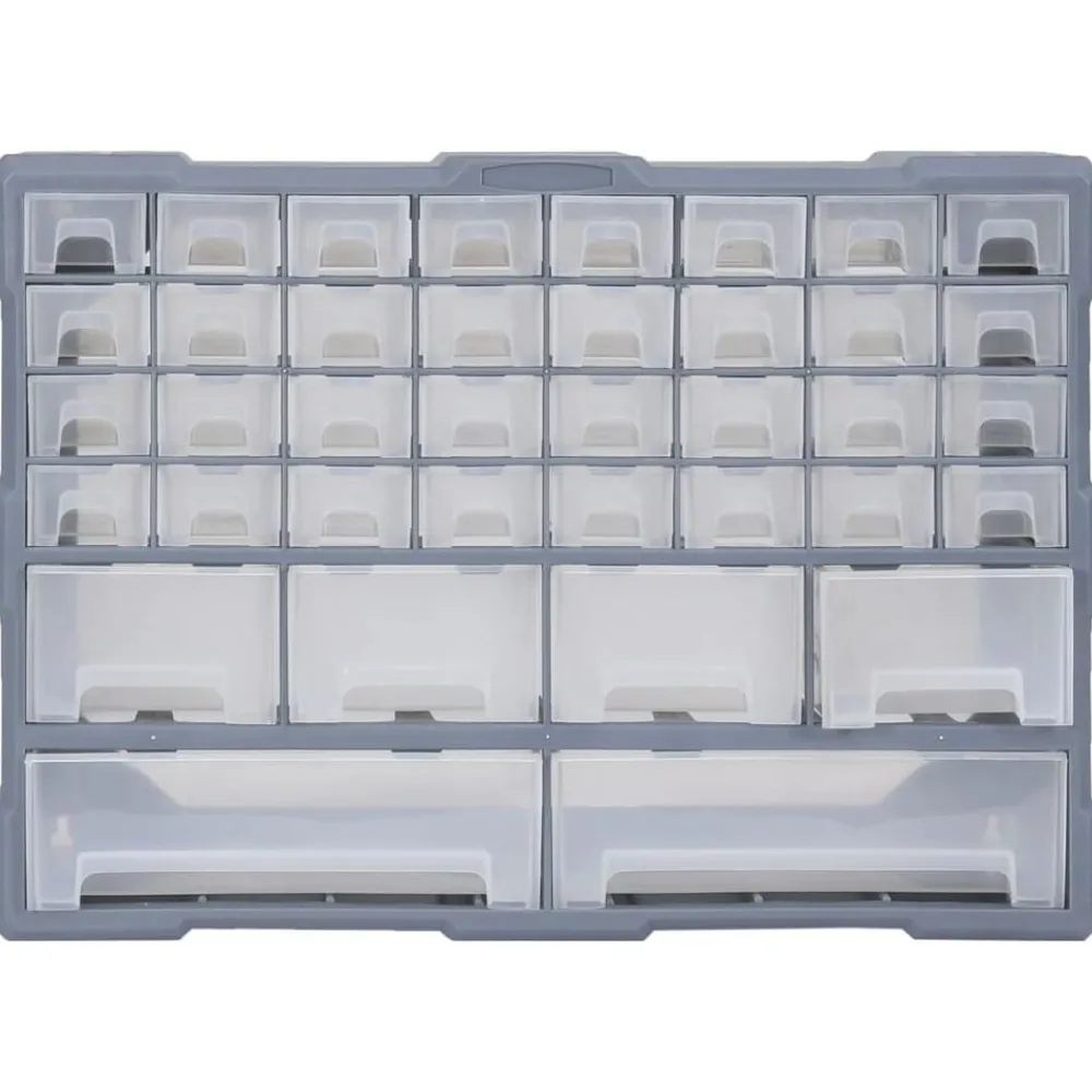 vidaXL Accesorios De Bricolaje-Organizador multicajones con 38 cajones 52x16x37,5 cm