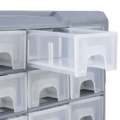 vidaXL Accesorios De Bricolaje-Organizador multicajones con 38 cajones 52x16x37,5 cm