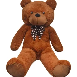 vidaXL Juguetes-Oso de peluche grande XXL marrón 85 cm