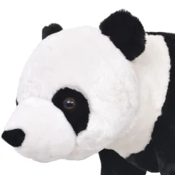 vidaXL Juguetes-Oso panda de peluche de pie negro y blanco XXL