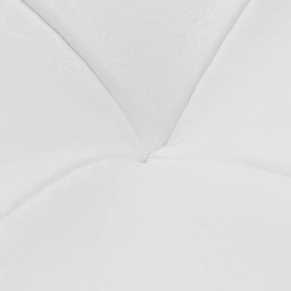 vidaXL Otomana de almacenamiento de cuero artificial Blanco Online