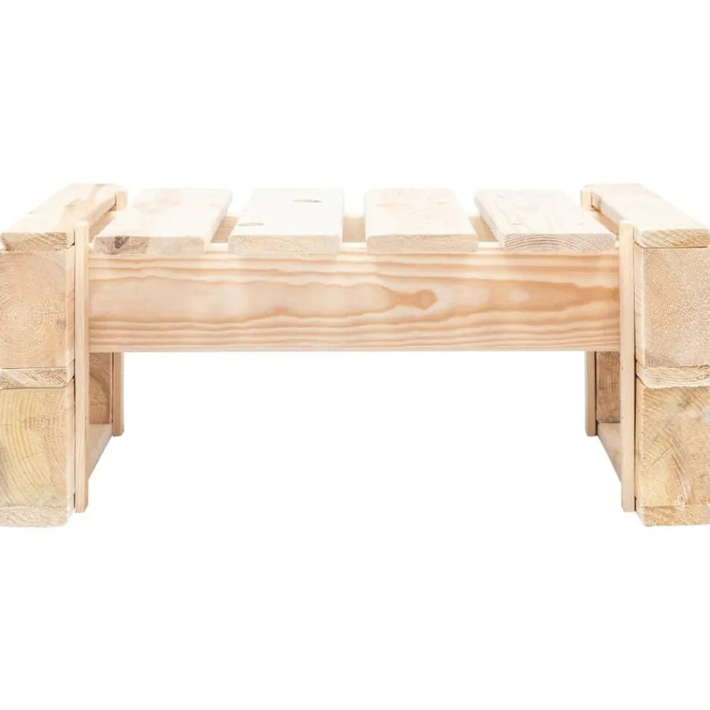 vidaXL Muebles De Jardín-Otomana de palés para jardín madera