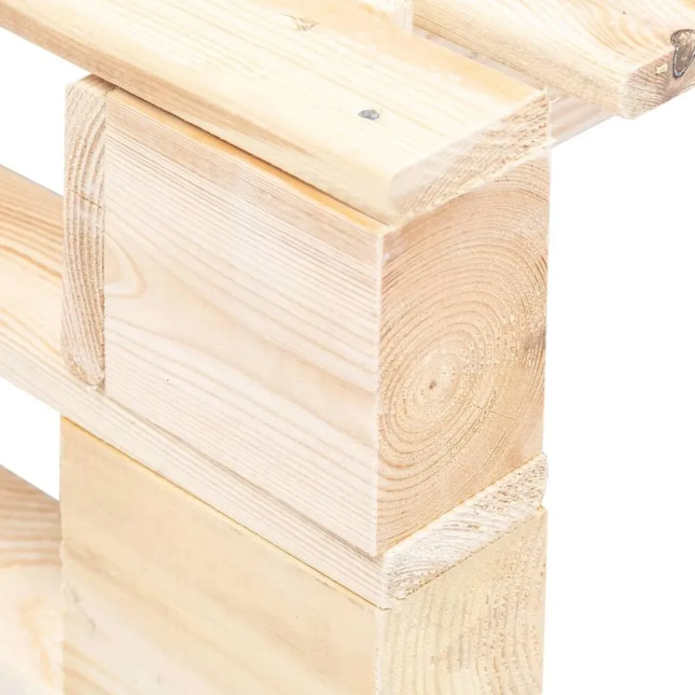 vidaXL Muebles De Jardín-Otomana de palés para jardín madera