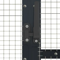 vidaXL Productos Para Mascotas-Pajarera de aluminio gris 179x100x185 m