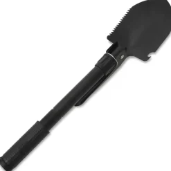 vidaXL Pala plegable acero de carbono negra Hot