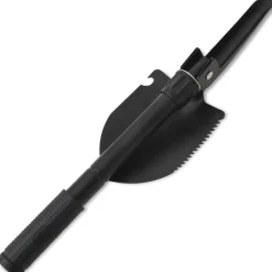 vidaXL Pala plegable acero de carbono negra Hot