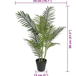 vidaXL Palmera artificial PP verde 80 cm Best