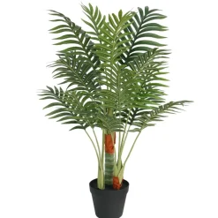vidaXL Palmera artificial con 3 troncos PP verde 85 cm Clearance