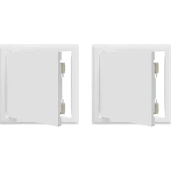 vidaXL Panel de acceso 2 pcs 23 x 23 x 3 cm Acero Hot
