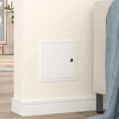 vidaXL Panel de acceso 2 pcs 23 x 23 x 3 cm Acero