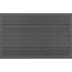 vidaXL Panel de suelo para ducha solar escalera piscina WPC Gris New