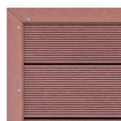 vidaXL Piscina Y Spa-Panel de suelo para ducha solar WPC marrón 101x63x5,5 cm