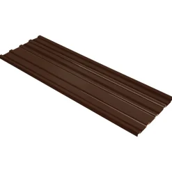 vidaXL Panel de techo 12 pcs Marrón 129 x 45 cm Acero galvanizado Marrón Hot