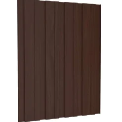 vidaXL Materiales De Construcción-Panel de techo 12 pcs Marrón 60 x 45 cm Acero galvanizado