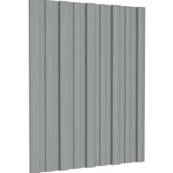 vidaXL Panel de techo 12 pcs 60 x 45 cm Acero galvanizado Gris Sale
