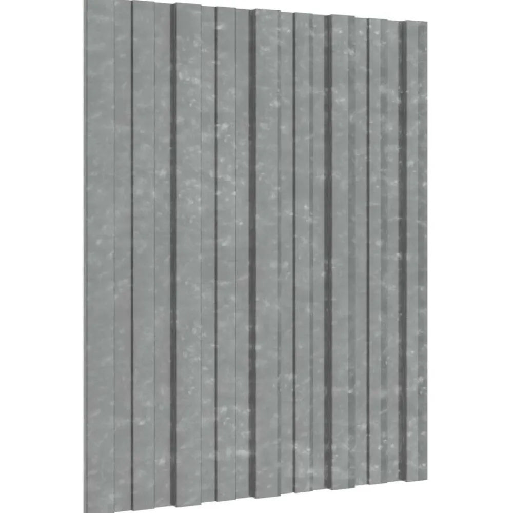 vidaXL Panel de techo 36 pcs 60 x 45 cm Acero galvanizado Plateado Online