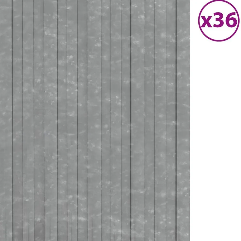 vidaXL Panel de techo 36 pcs 60 x 45 cm Acero galvanizado Plateado Online