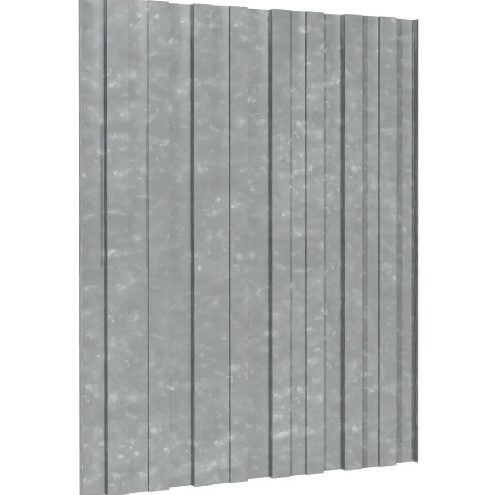 vidaXL Panel de techo 36 pcs 60 x 45 cm Acero galvanizado Plateado Online