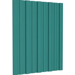 vidaXL Materiales De Construcción-Panel de techo 12 pcs 60 x 45 cm Acero galvanizado