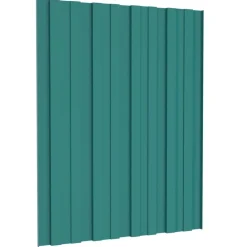 vidaXL Materiales De Construcción-Panel de techo 12 pcs 60 x 45 cm Acero galvanizado