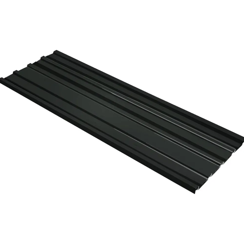 vidaXL Panel de techo 12 pcs 129 x 45 cm Acero galvanizado Antracita Clearance