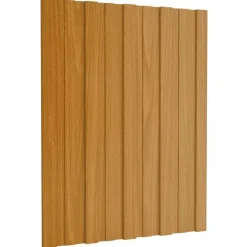 vidaXL Materiales De Construcción-Panel de techo 12 pcs Natural 60 x 45 cm Acero galvanizado