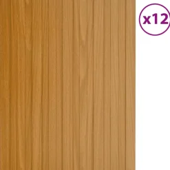vidaXL Materiales De Construcción-Panel de techo 12 pcs Natural 60 x 45 cm Acero galvanizado