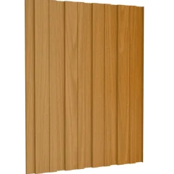 vidaXL Materiales De Construcción-Panel de techo 12 pcs Natural 60 x 45 cm Acero galvanizado