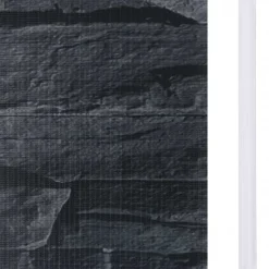 vidaXL Vallas De Jardín-Panel de valla de PVC gris aspecto piedra 35x0,19 m