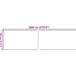 vidaXL Vallas De Jardín-Panel de valla de PVC 70x0,19 m