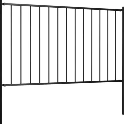 vidaXL Vallas De Jardín-Panel de valla Woerden con postes de acero, 1,7 x 0,75 m,