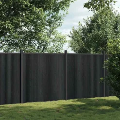 vidaXL Panel de valla WPC 353x186 cm Gris Best