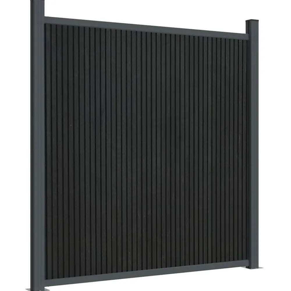 vidaXL Panel de valla WPC 353x186 cm Gris Best