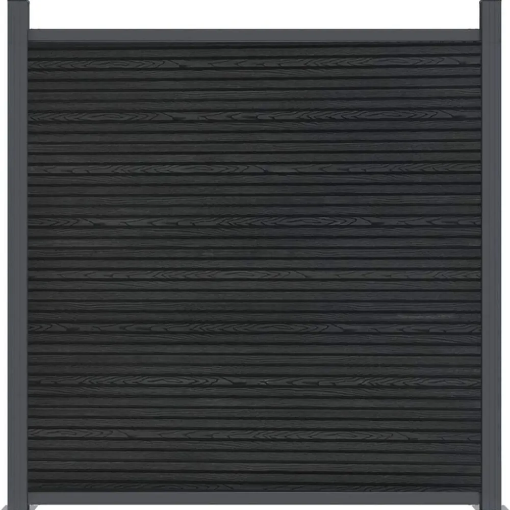 vidaXL Panel de valla WPC 353x186 cm Gris Best