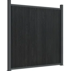 vidaXL Panel de valla WPC 353x186 cm Gris Best