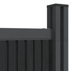 vidaXL Panel de valla WPC 353x186 cm Gris Best