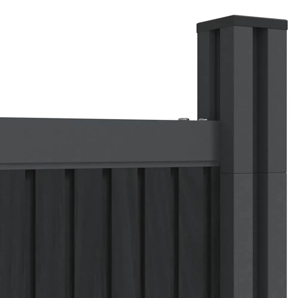 vidaXL Panel de valla WPC 353x186 cm Gris Best