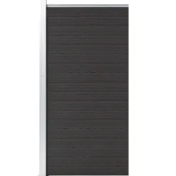 vidaXL Panel de valla WPC 95x186 cm Negro Outlet