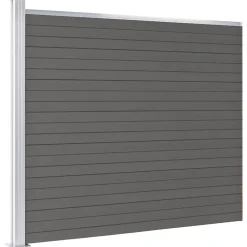 vidaXL Panel de valla WPC 175x146 cm Gris